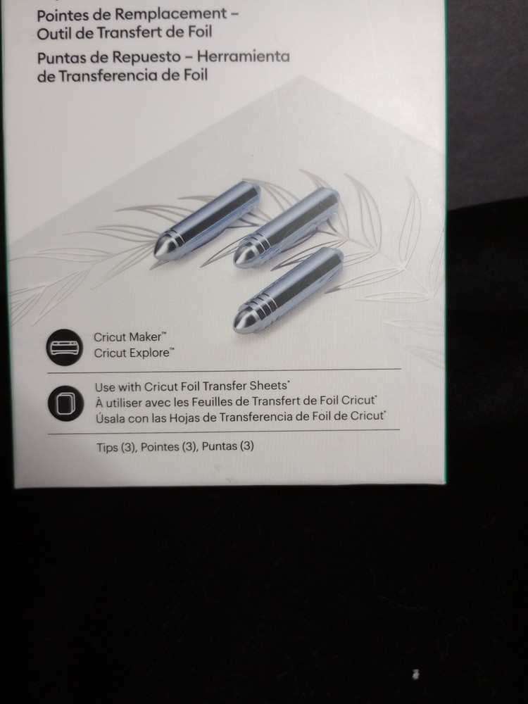 Cricut Foil Transfer Replacement Tips 3 PC Set Maker Explore ~NIB~