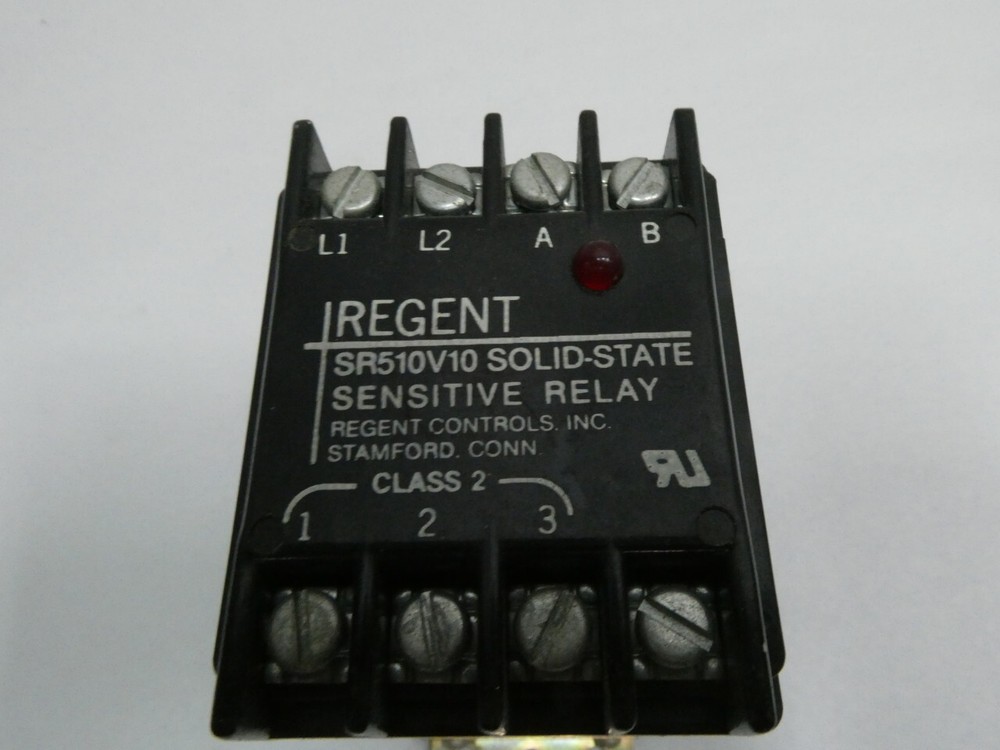 Regents SR510V10 Solid State Sensitive Relay 115v-ac