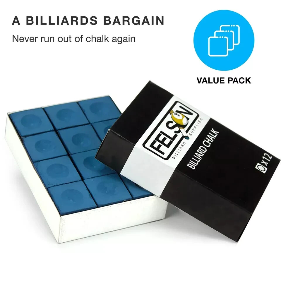 Felson Pool Chalk Cubes | Pool Table Accessories for Table Billiards | Pool C...