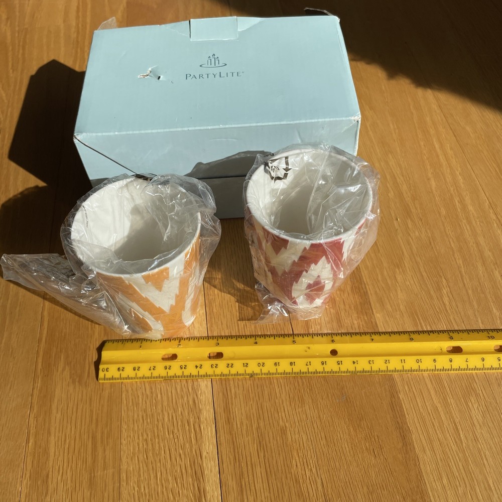 IKAT Votive Holder Pair Party Lite