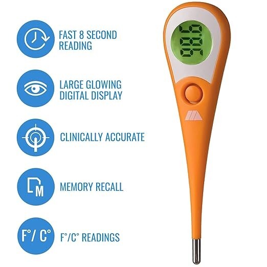 Mabis DMI 8-Second Ultra Premium Digital Thermometer
