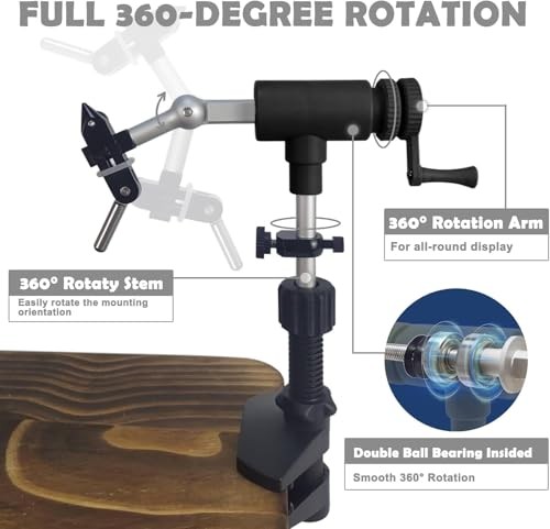 MicroGrip II Generation Rotary Fly Tying Vise – Complete MicroGrip Pro Kit