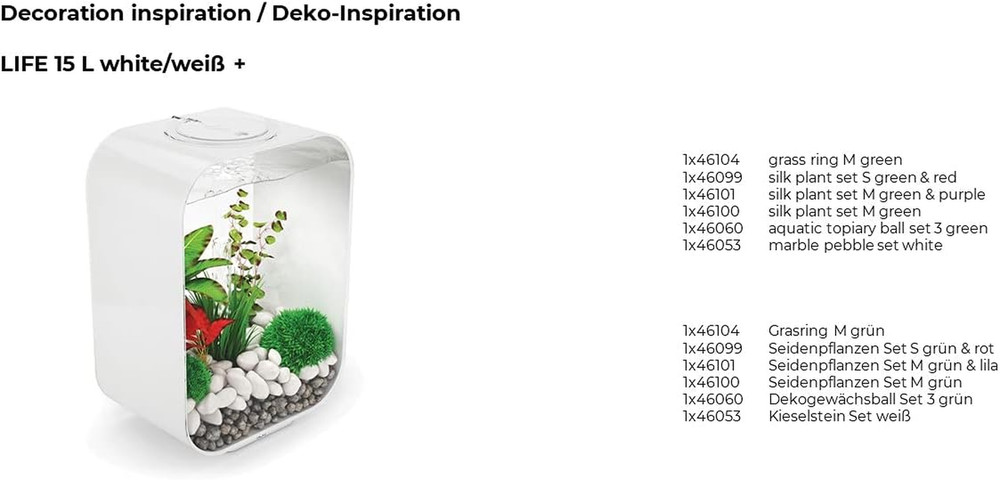 Marble Pebble Set, Solid Aquarium Decorations, White