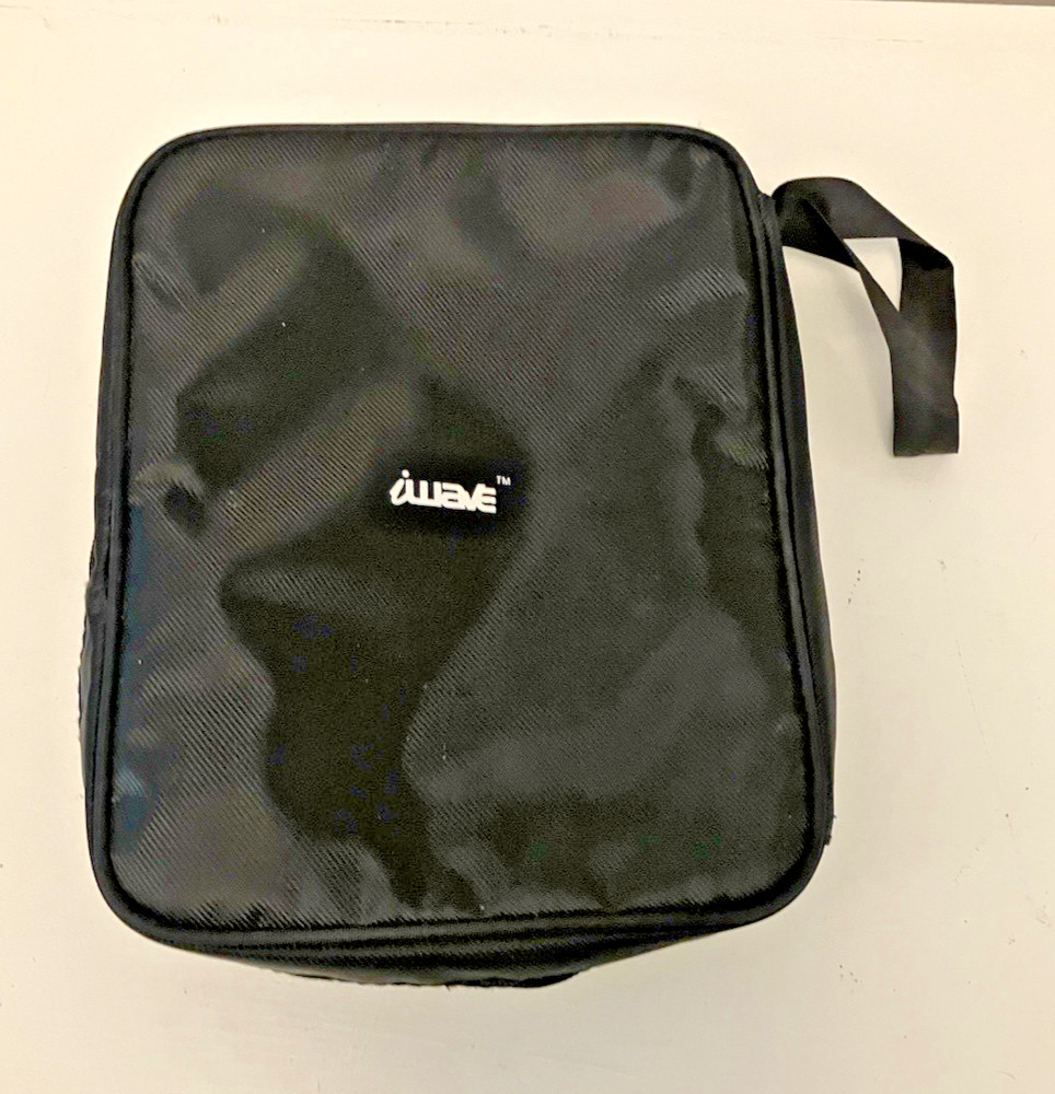 iWave Carrying Case black bag storage electronics headphone Digital Transmitter