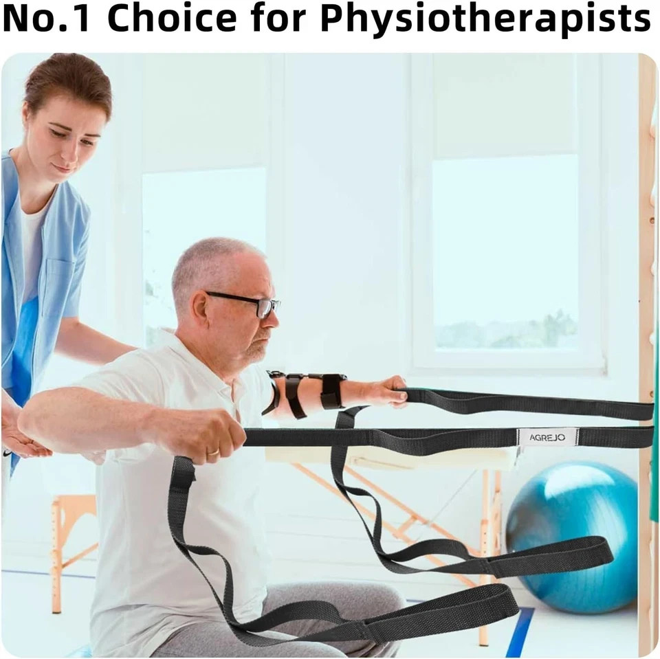 Stretching Strap Yoga Strap for Physical Therapy Stretch Out Straps for Home ...