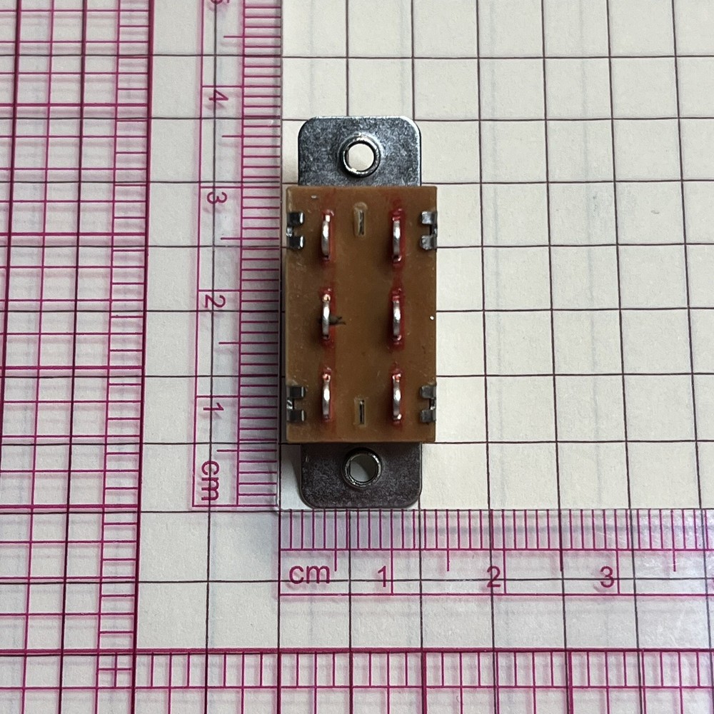 (5 Pcs) DPDT Slide Switch 500mA 250V