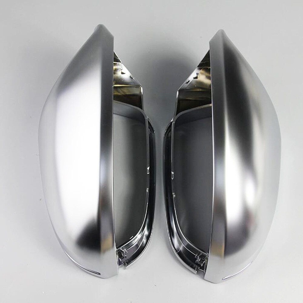 Audi A6 C7 S6 RS6 2012+ Matt Chrome Silver Mirror Cover Protector