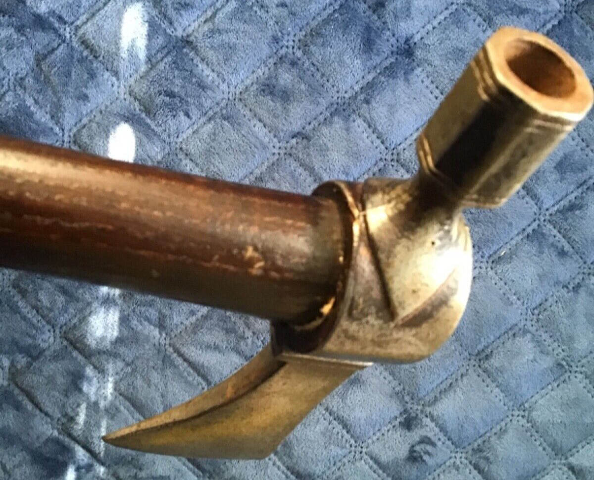 Old NATIVE AMERICAN AUTHENTIC Early ANTIQUE TOMAHAWK Pipe Head Un-Drilled Handle