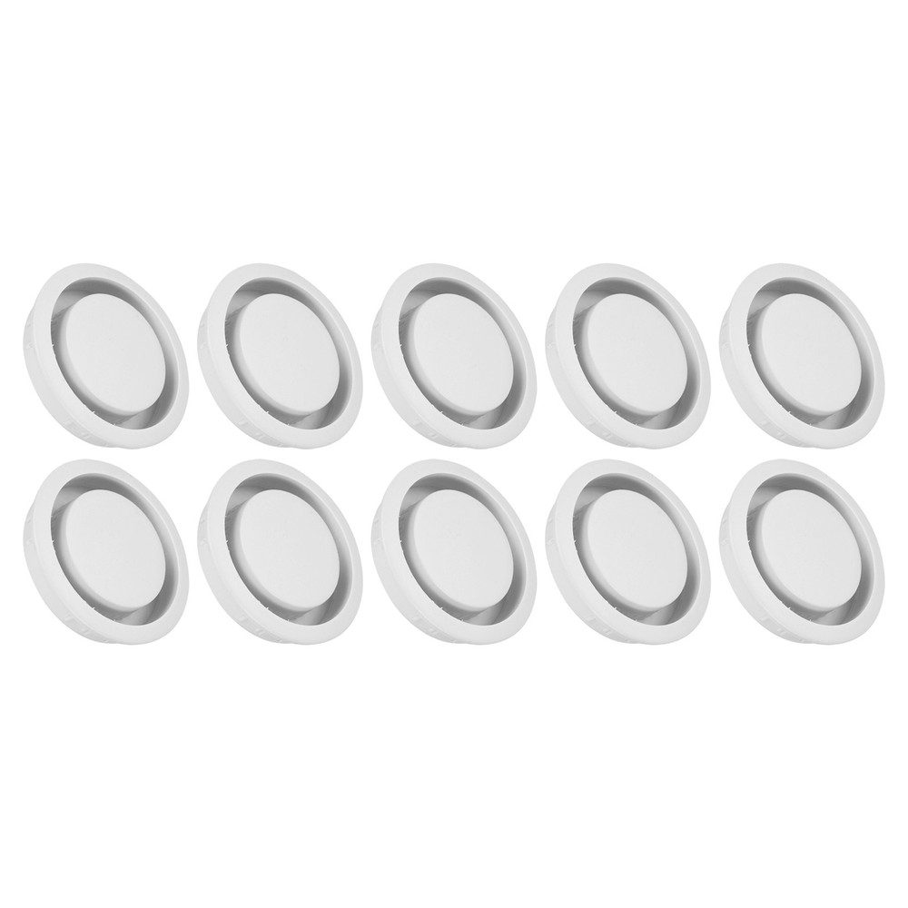 10Pcs 50mm/2" Round Ventilation Cover for White Plastic Ceiling