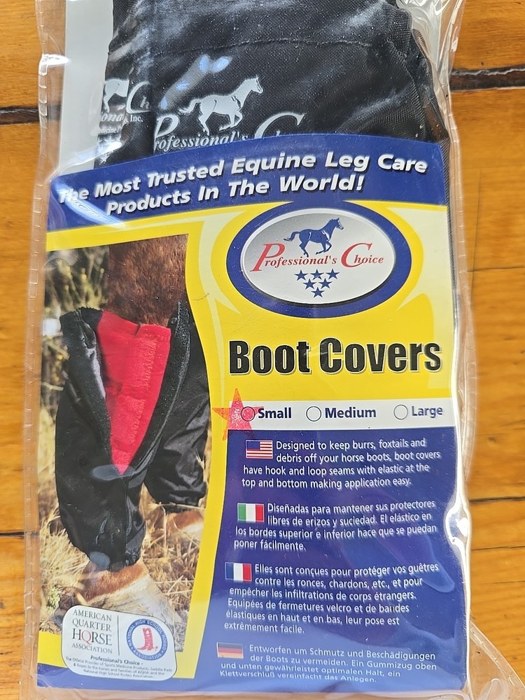 Professional's Choice Boot Covers, Size Small, Black