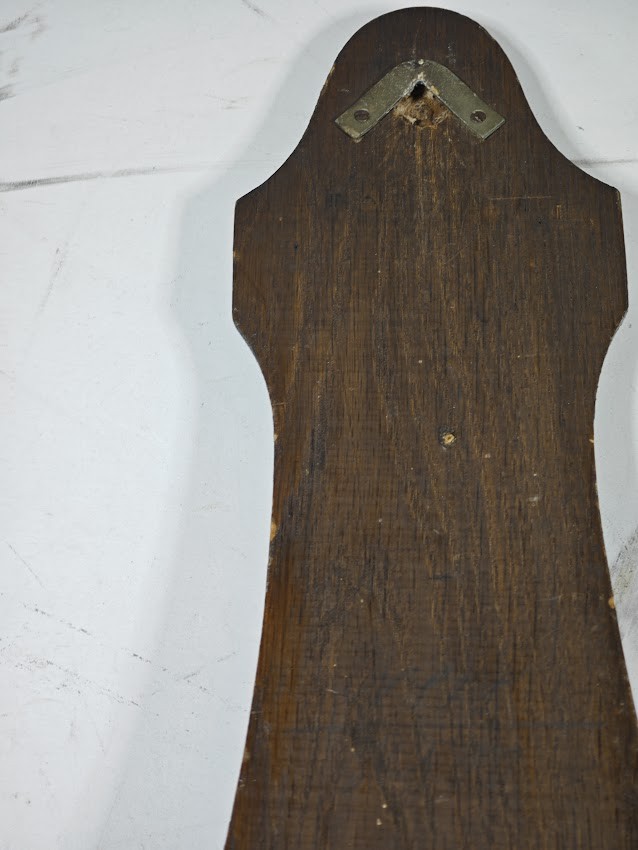 Vintage Wall Barometer & Thermometer - Untested, No Cable