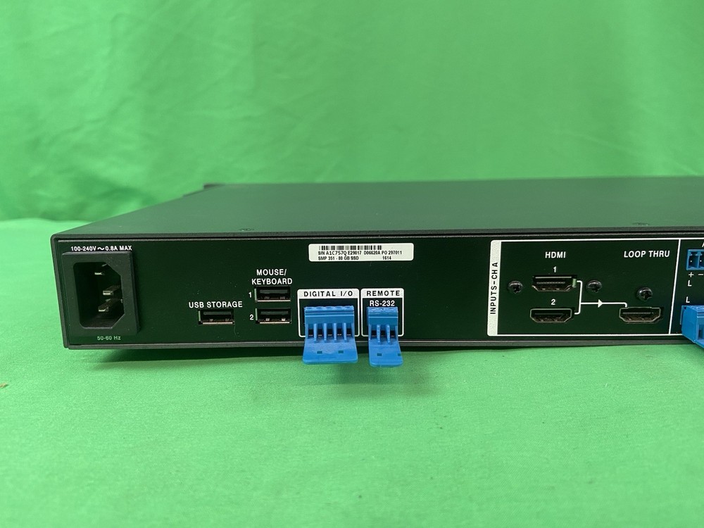 EXTRON SMP 300 SERIES 351 RACK-MOUNTABLE STREAMING MEDIA PROCESSOR