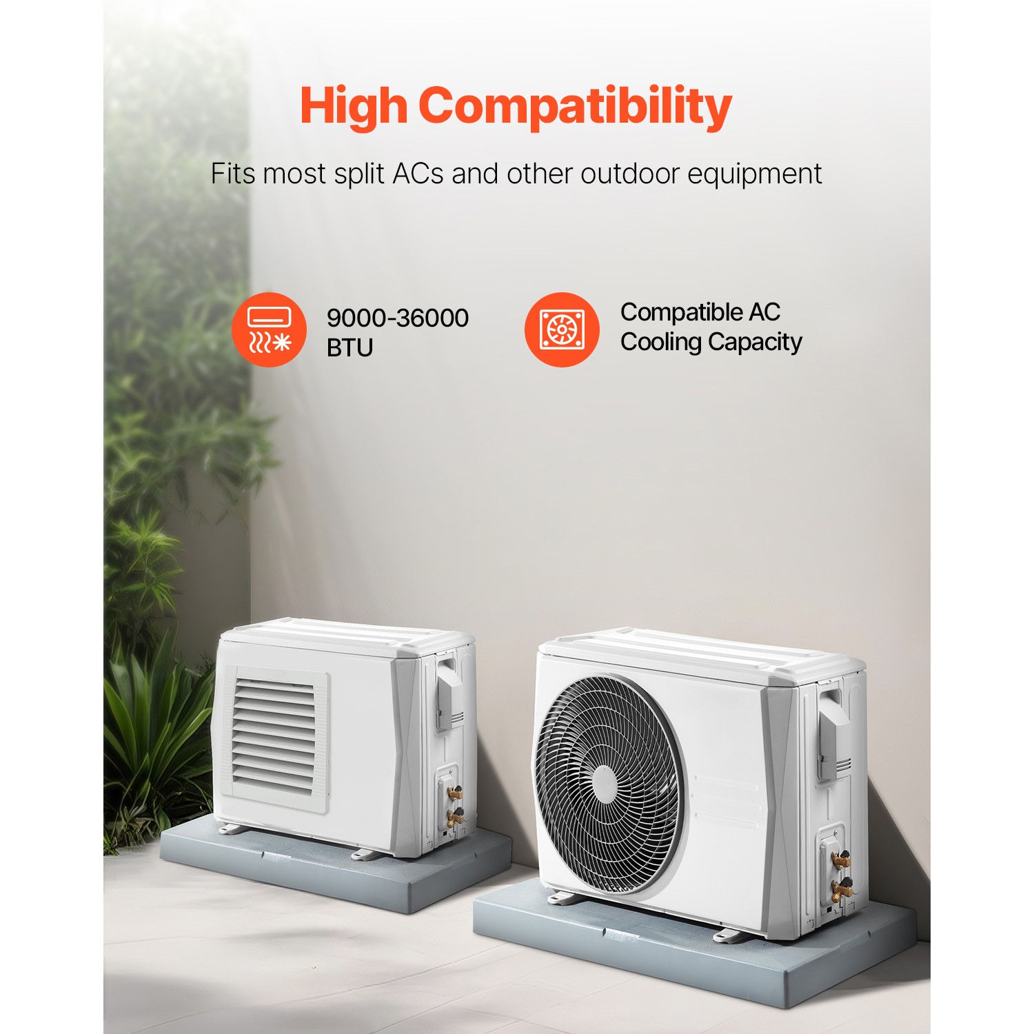 Mini Split Pad for 9000-36000 BTU Anti Vibration Outdoor Pads