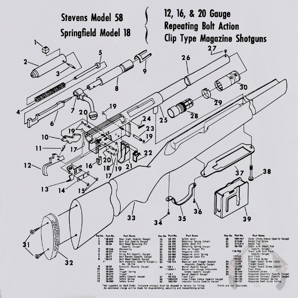 Striker - STEVENS Model 58 & SPRINGFIELD Model 18