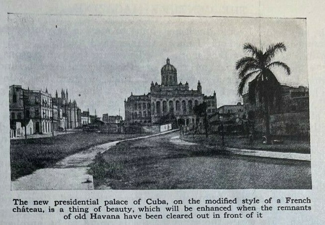 1920 Havana Cuba Presidential Palace Statue of Maceo