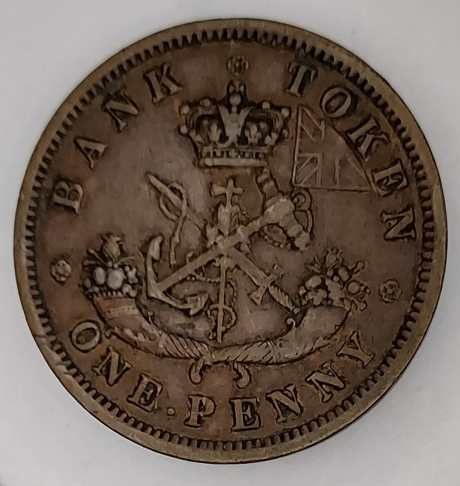 UPPER CANADA - Penny Token - 1854 F