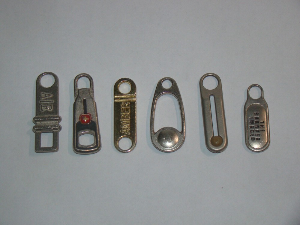 Lot of (6) Luggage Replacement Zipper Pulls
