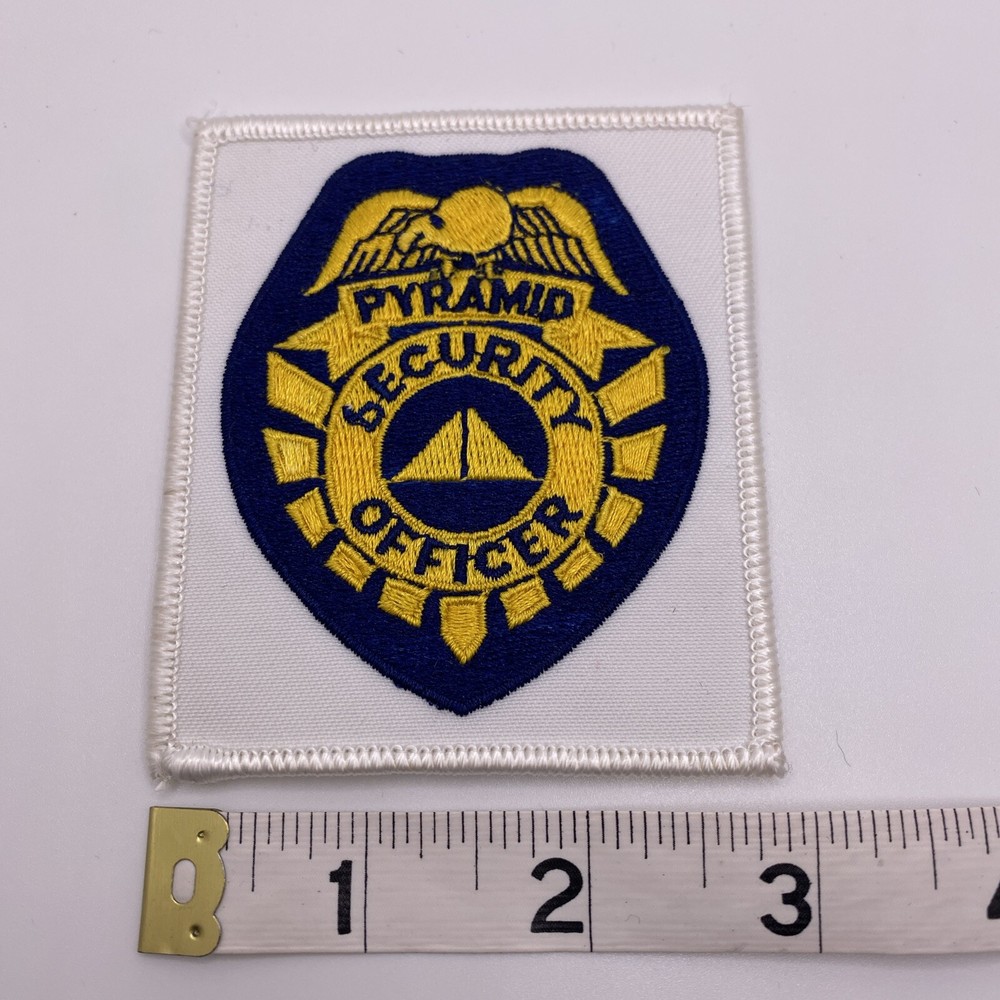 Pyramid, Security Officer, Embroidered Patch, Crest, Emblem New
