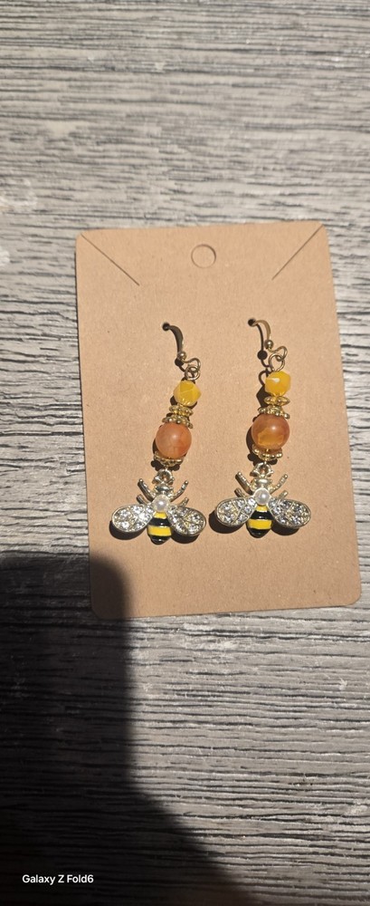 Handmade Bumblebee Earrings