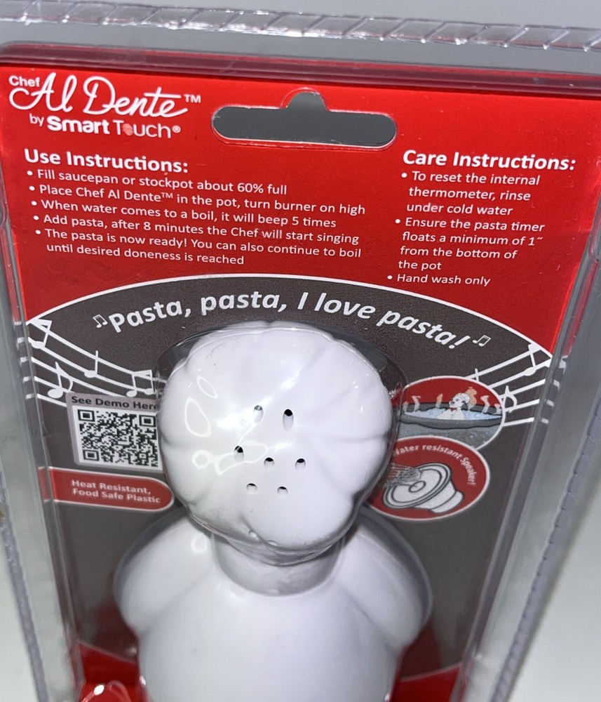 Chef Al Dente Singing Pasta Timer By Smart Touch PASTA01