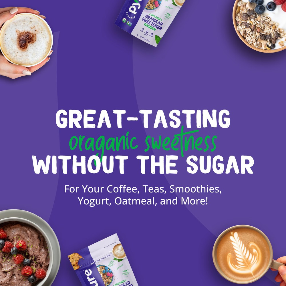 2 Pack Organic Stevia Sugar Substitute 12 oz