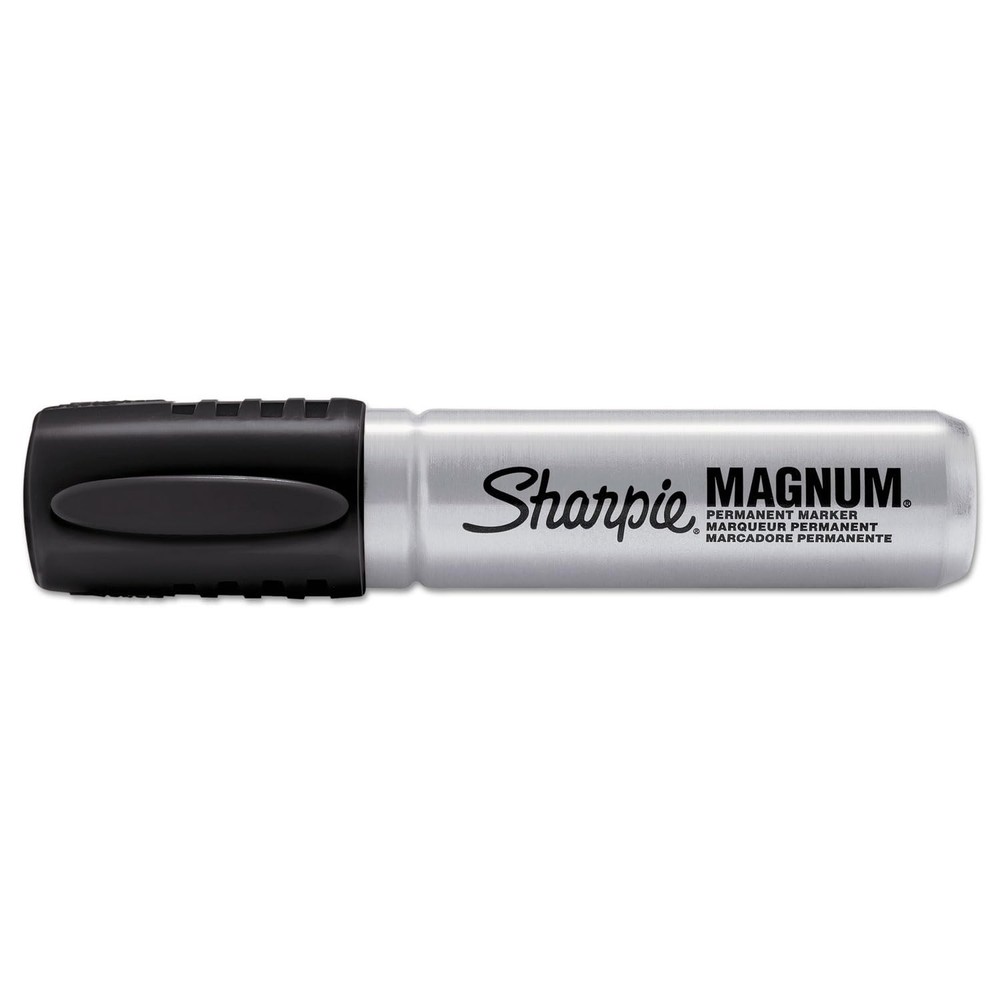 Magnum Permanent Markers, Chisel Tip, Black, (Pack of 1)