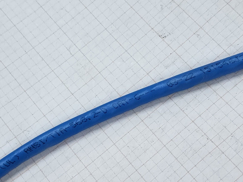 General Cable GenSPEED 6 23/4P Cat6 Network Cable CMP Plenum Blue /100ft