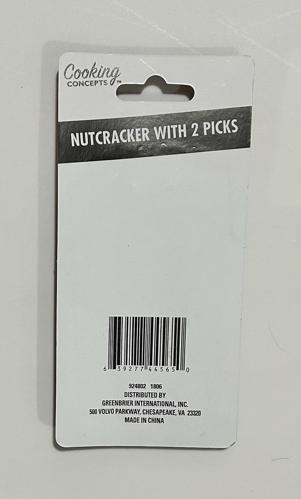 Nut Cracker Set With 2 Metal Picks Kitchen Crack Nuts Shells Seafood Crabs