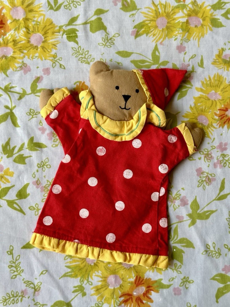 VTG Clown Bear Hand Puppet
