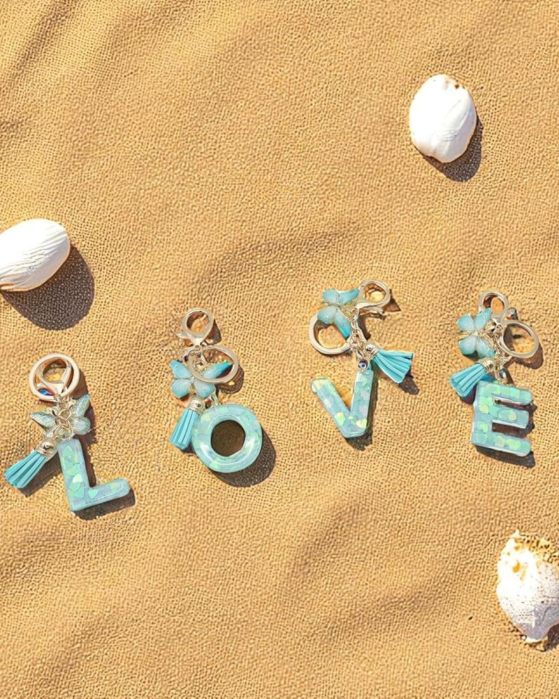 Personalized Initial Keychain & Durable Strap for Owala Water Bottles - 3PC Set
