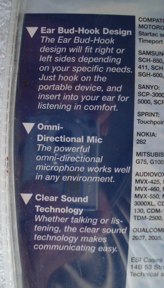 Wireless Gear Portable Handsfree Kit Model PR971, Universal 2.5mm Jack