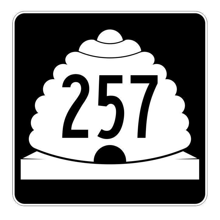 Utah State Highway 257 Sticker Decal