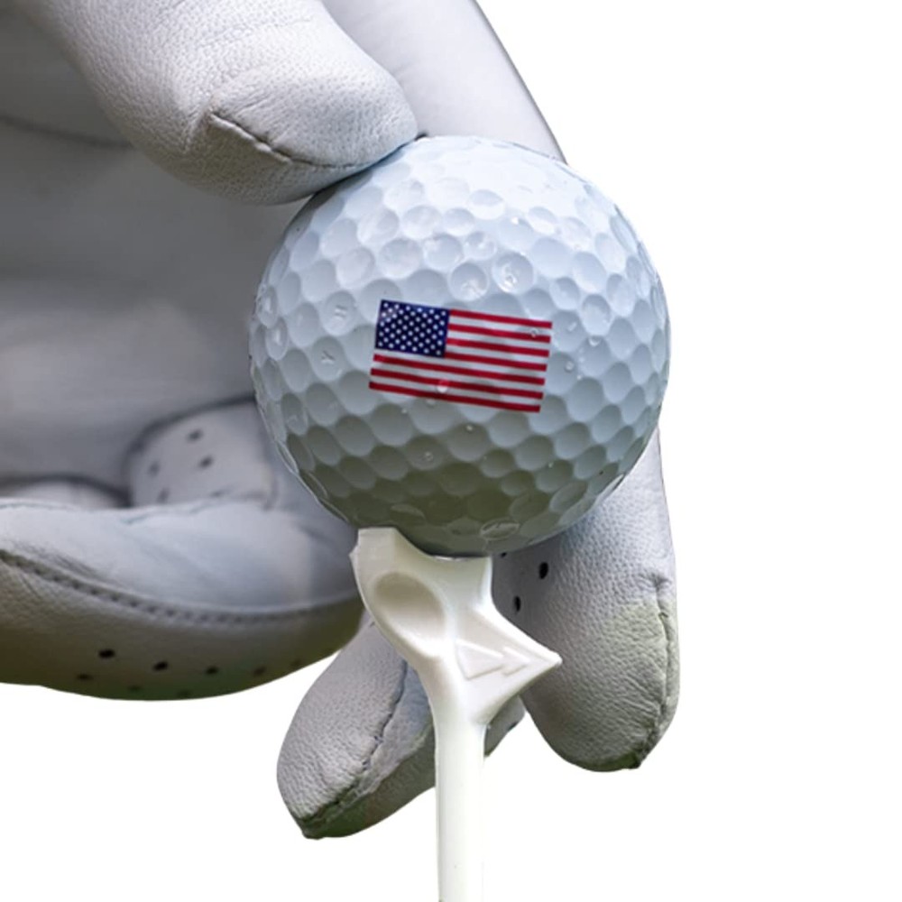 Flightpath Diamond Golf Tees – Patented Design to Reduce Spin 3.25", white
