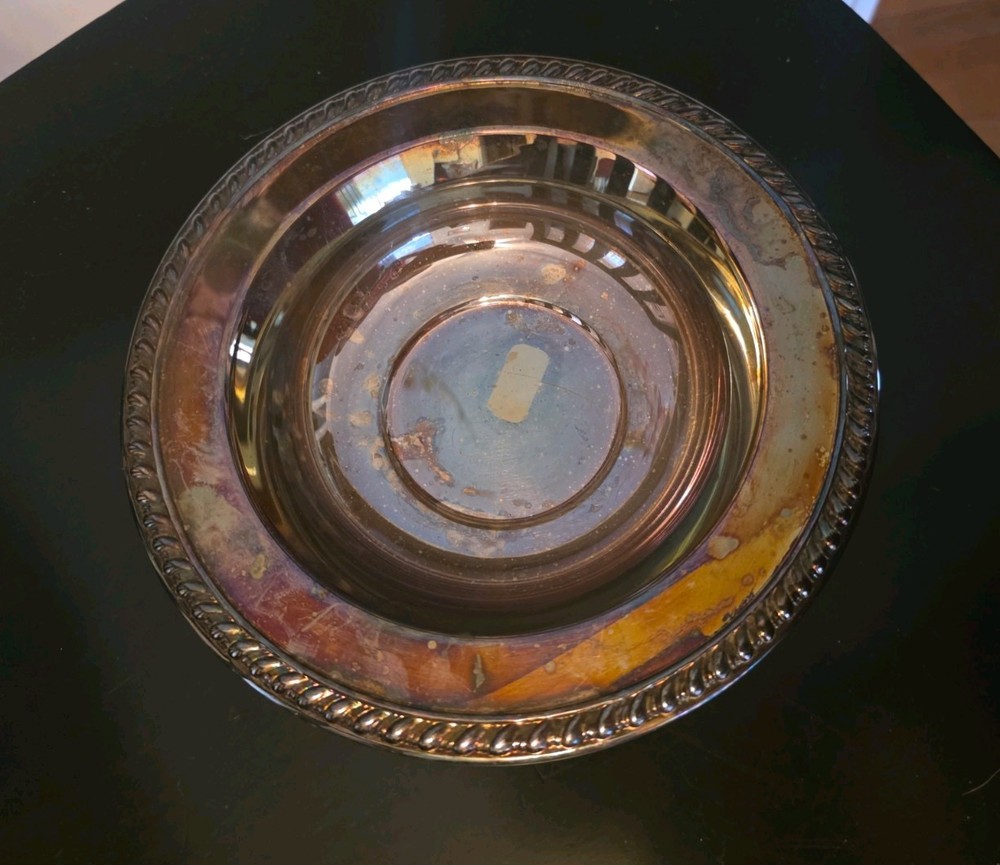 Wallace Silver Plated Baroque Bowl 8-inch