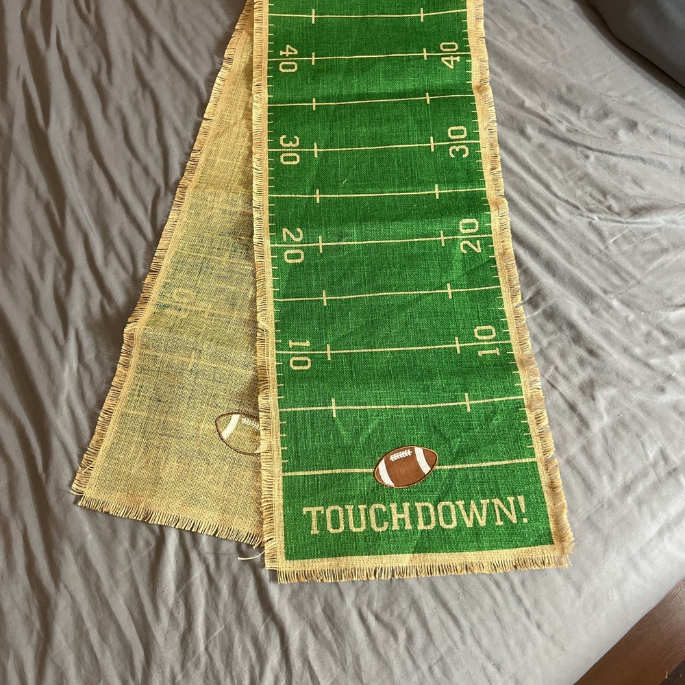 DII® Touchdown Print Jute Table Runner 14X74