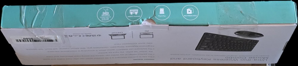 Wireless Keyboard and Mouse Combo – White & Gold | Compact, Stylish, USB Plug &