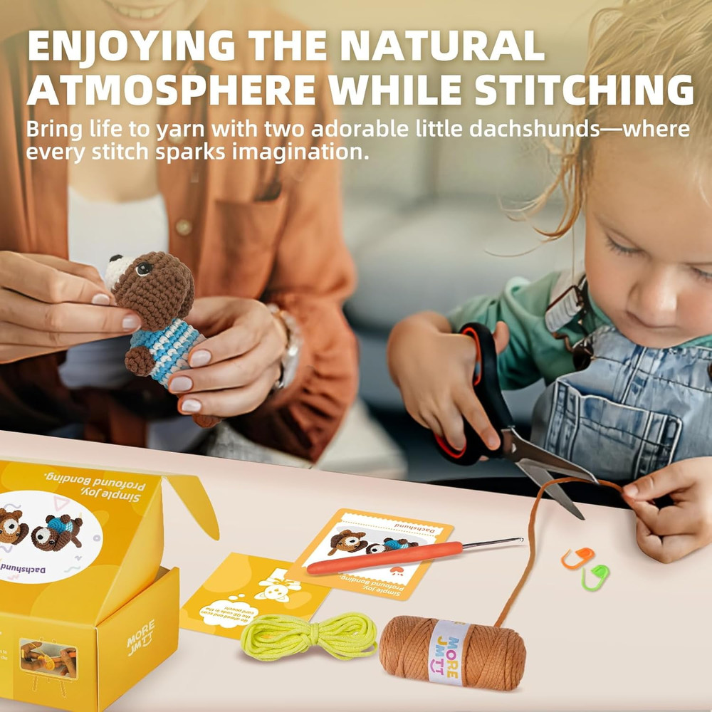 Crochet Kit for Beginners, Learn to Crochet, Include Easy Knitting Soft Yarn,...