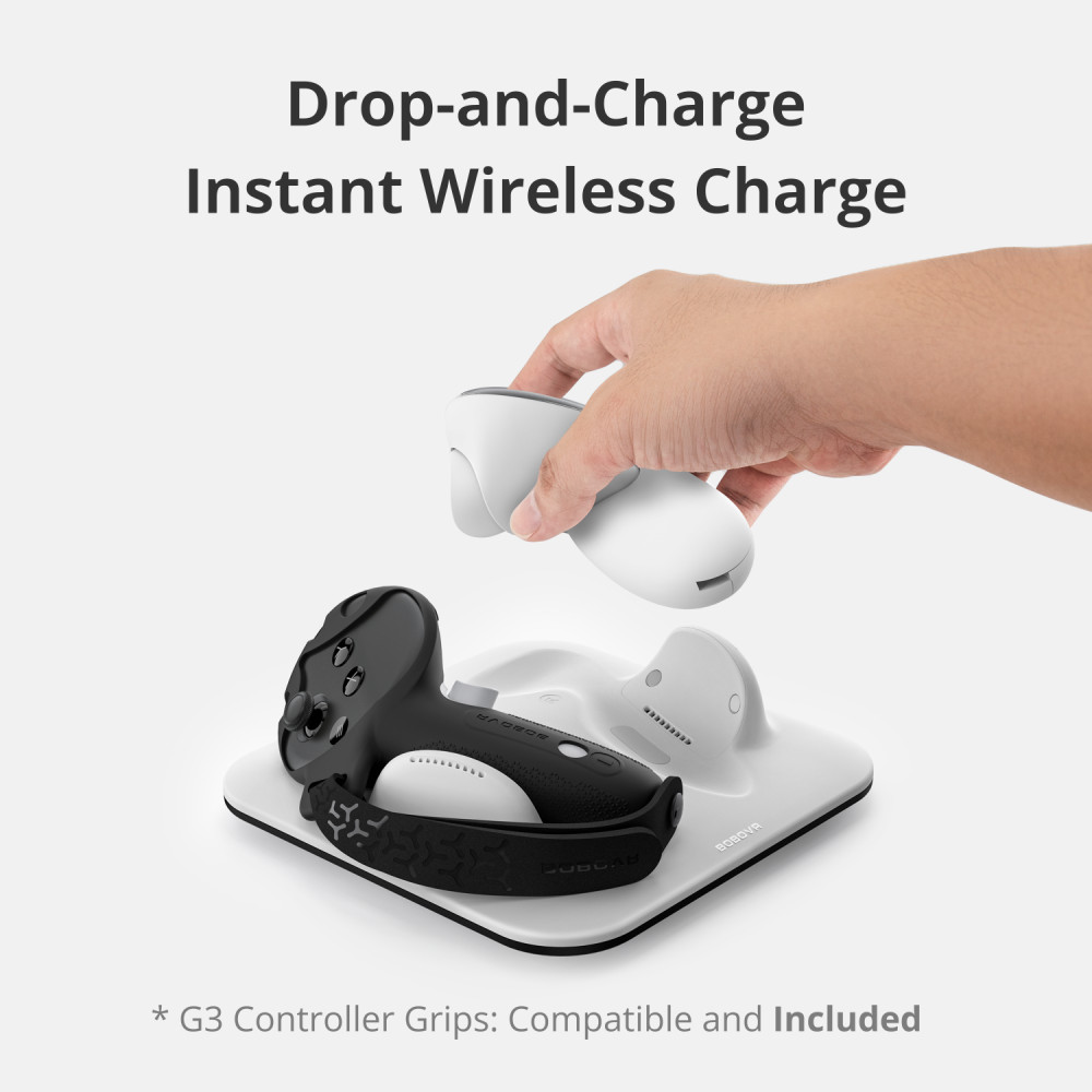 BOBOVR CD3 Controller Wireless Charging Combo, For Meta Quest 3/3S Controller