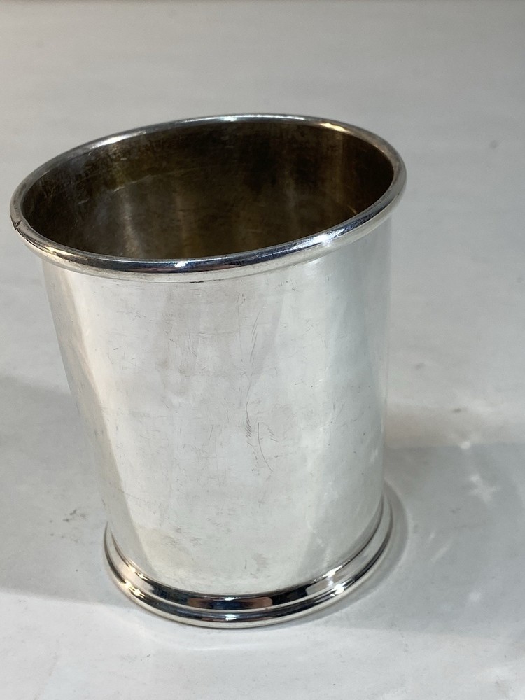 Large 3.75 Inch Solid Sterling Silver Mint Julip Cup 109.8g *NICE*
