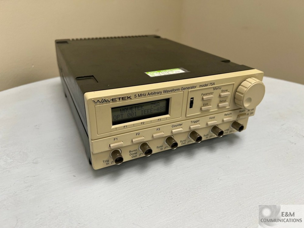 MODEL 75A WAVETEK 5 MHZ ARBITRARY WAVEFORM GENERATOR SERIAL # A92060368