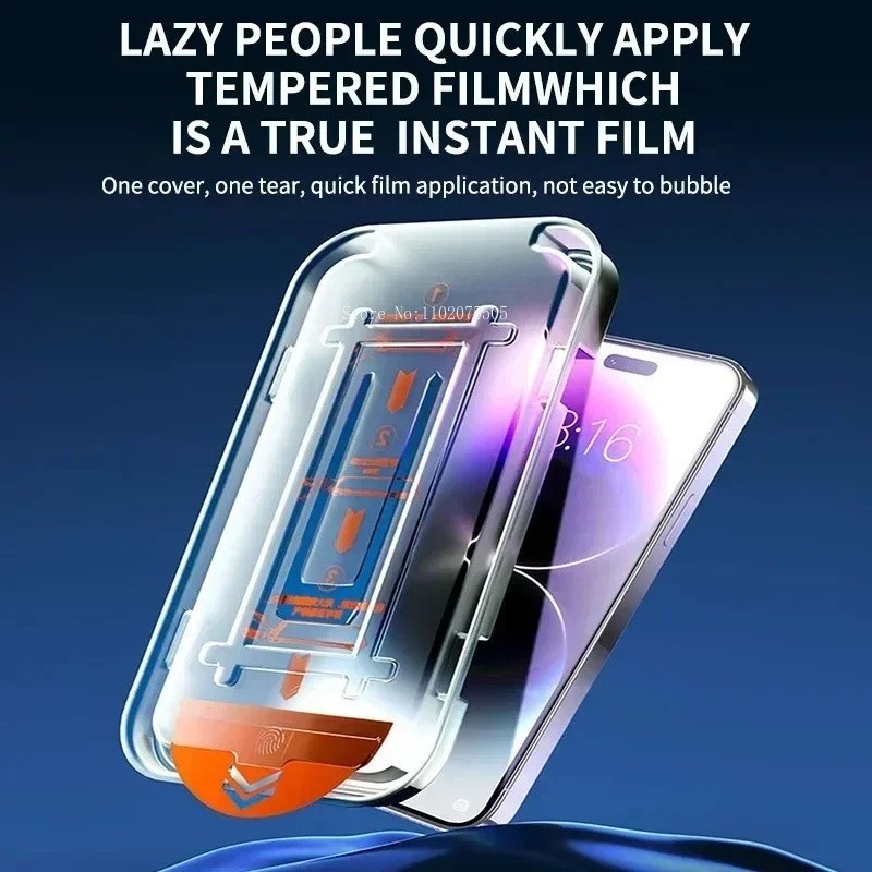 2-Pack Screen Protector for iPhone 16 15 14 Pro Max with Easy Installation Tool