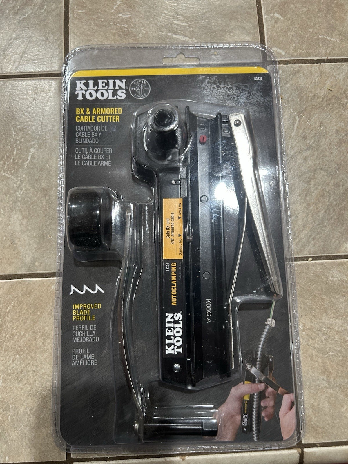Klein Tools BX & Armored Cable Cutter (53725) New Sealed