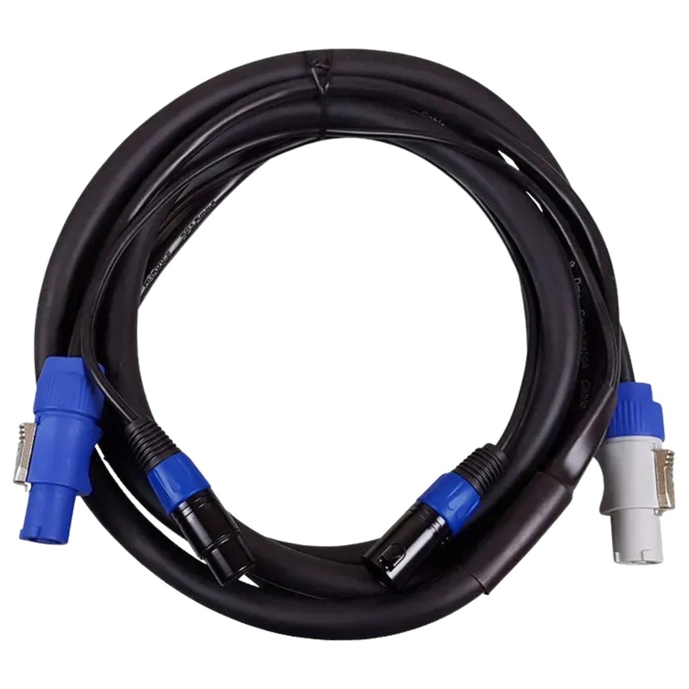 Blizzard Lighting powerCON Power/5-Pin XLR DMX Combo Cable, 3'