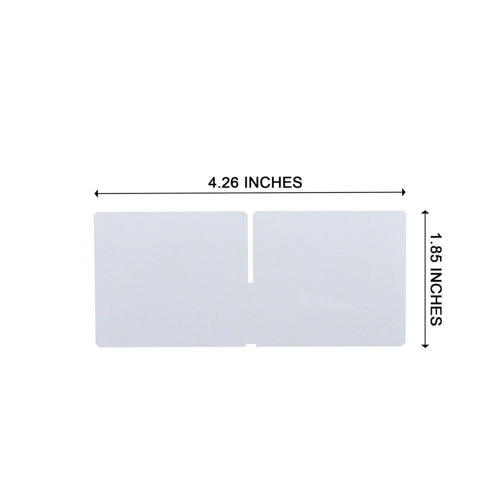 BIN BETTER (12-Pack) Large Drawer Configurable Dividers Large, White