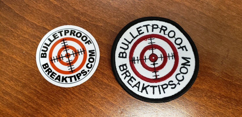 Bulletproof Break Tip - Clear BreakTip - Break/Jump Tip - FREE Patch & Sticker