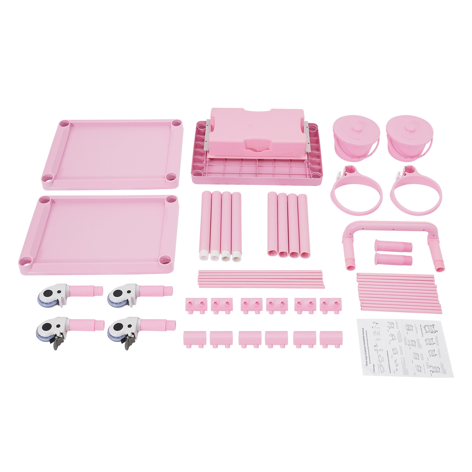 80kg/176.37lbs Movable Salon Storage Cart Beauty Organizer Mobile Storage Cart