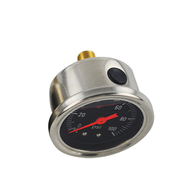 Universal Fuel Pressure Gauge Liquid 0-100psi Oil Pressure Gauge 1/8" NPT
