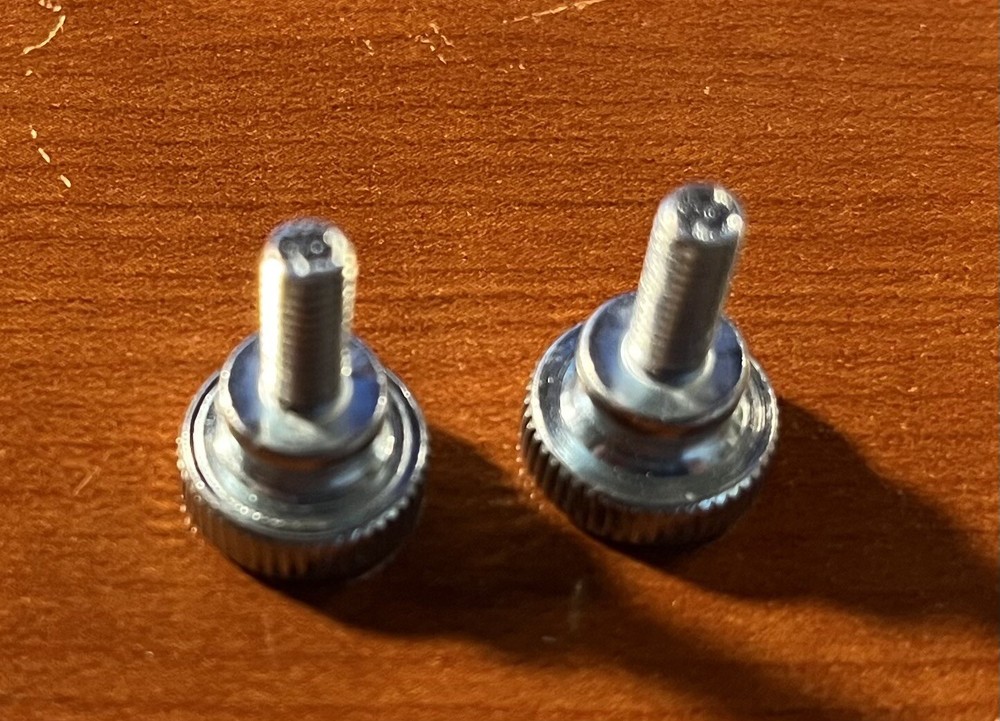 M5 (5 MM) CB Radio Mounting Bracket Knobs Extended - Silver - Qty 2 (pair)