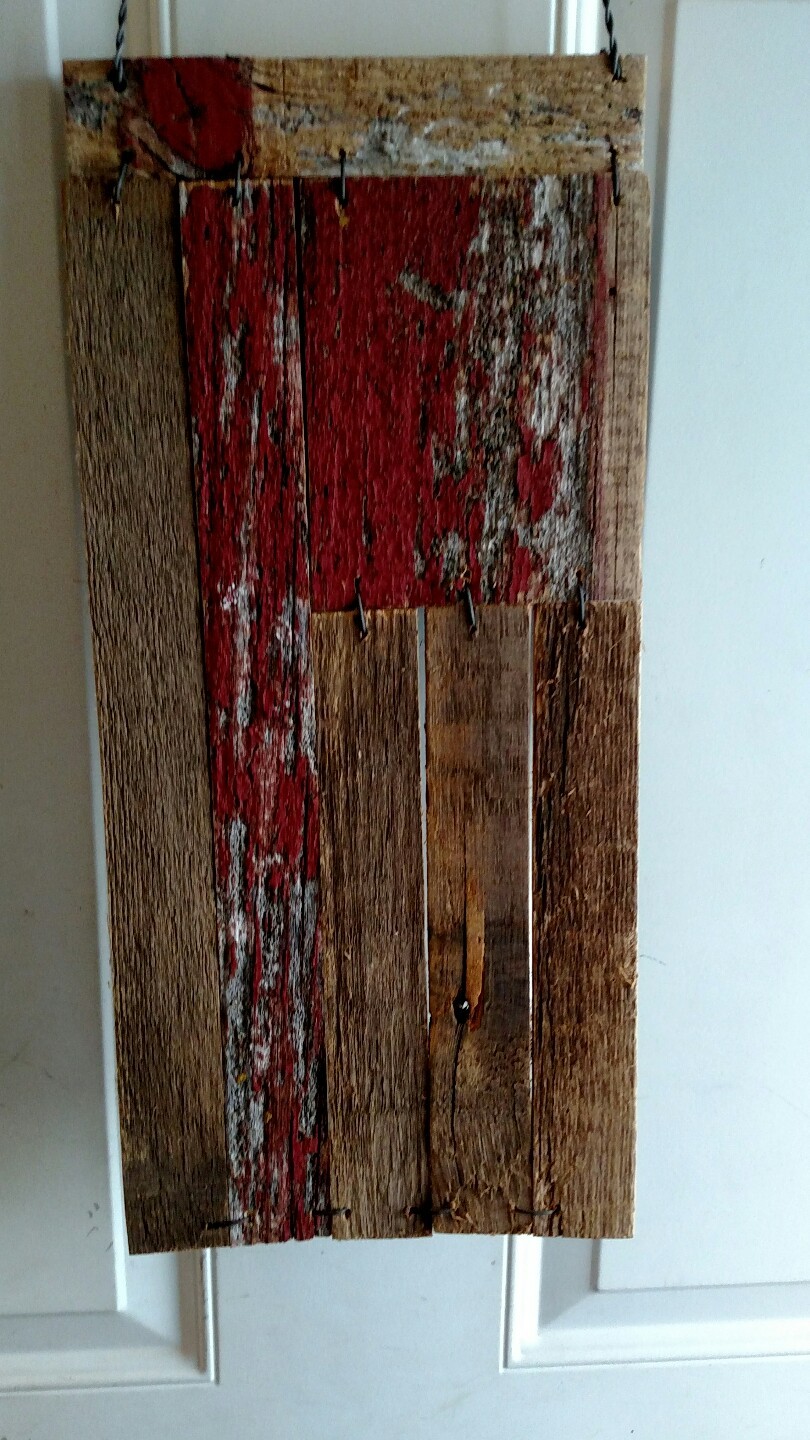 Americana Flag Painted on Barn Wood Wall door decor