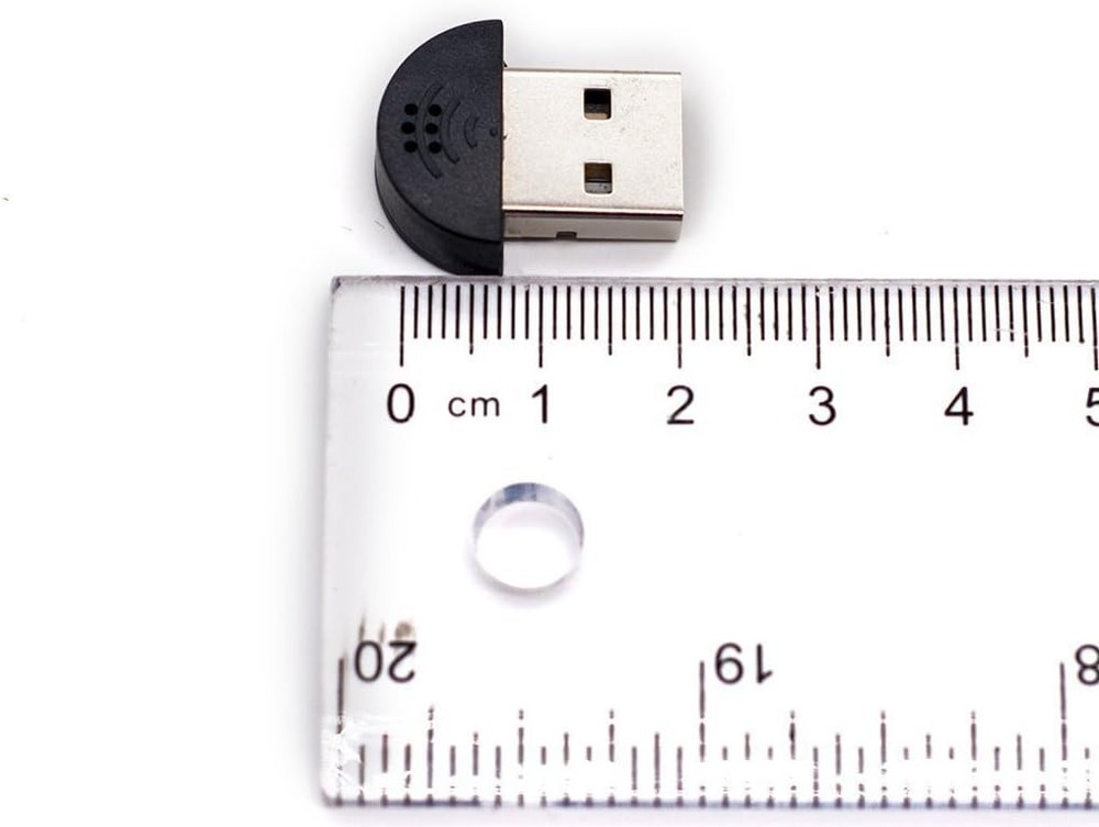 Mini USB Microphone for Laptop Desktop Driver Free Audio Receiver Adapter